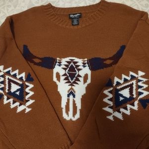 Wrangler Longhorn Aztec Sweater
